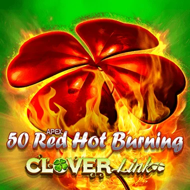 50 Red Hot Burning Clover Link game tile