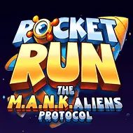 Rocketrun: The M.A.N.K.aliens protocol game tile