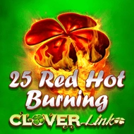 25 Red Hot Burning Clover Link game tile