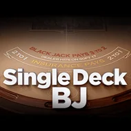 Single Deck Blackjack game tile