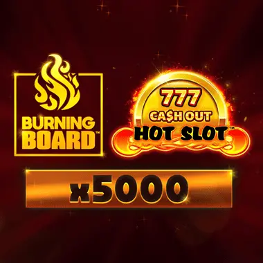 Hot Slot: 777 Cash Out Burning Board game tile