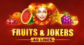 Fruits and Jokers: 40 lines game tile