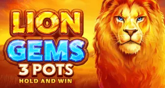 Lion Gems 3 Pots: Hold and Win game tile