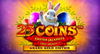 25 Coins Grand Gold Edition Easter Jackpots game tile