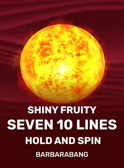 Shiny Fruity Seven 10 Lines Hold and Spin game tile