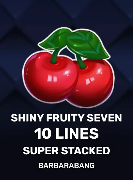 Shiny Fruity Seven 10 Lines Super Stacked game tile