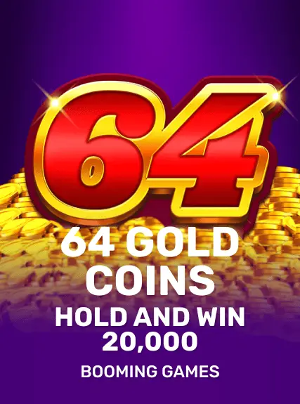64 Gold Coins Hold and Win 20,000 game tile