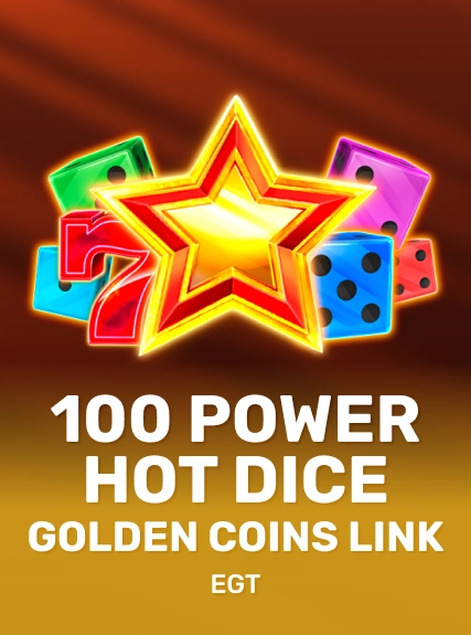 100 Power Hot Dice Edition Golden Coins Link game tile
