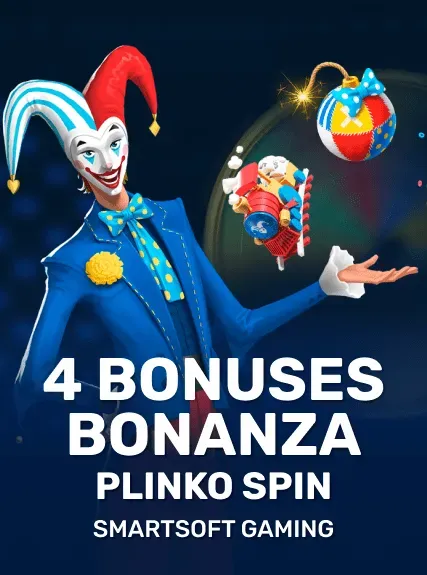 4 Bonuses Bonanza - Plinko Spin game tile