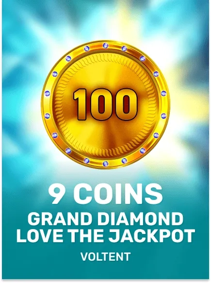 9 Coins Grand Diamond Love the Jackpot game tile