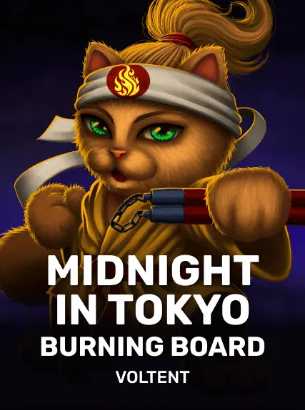 Midnight in Tokyo Burning Board game tile